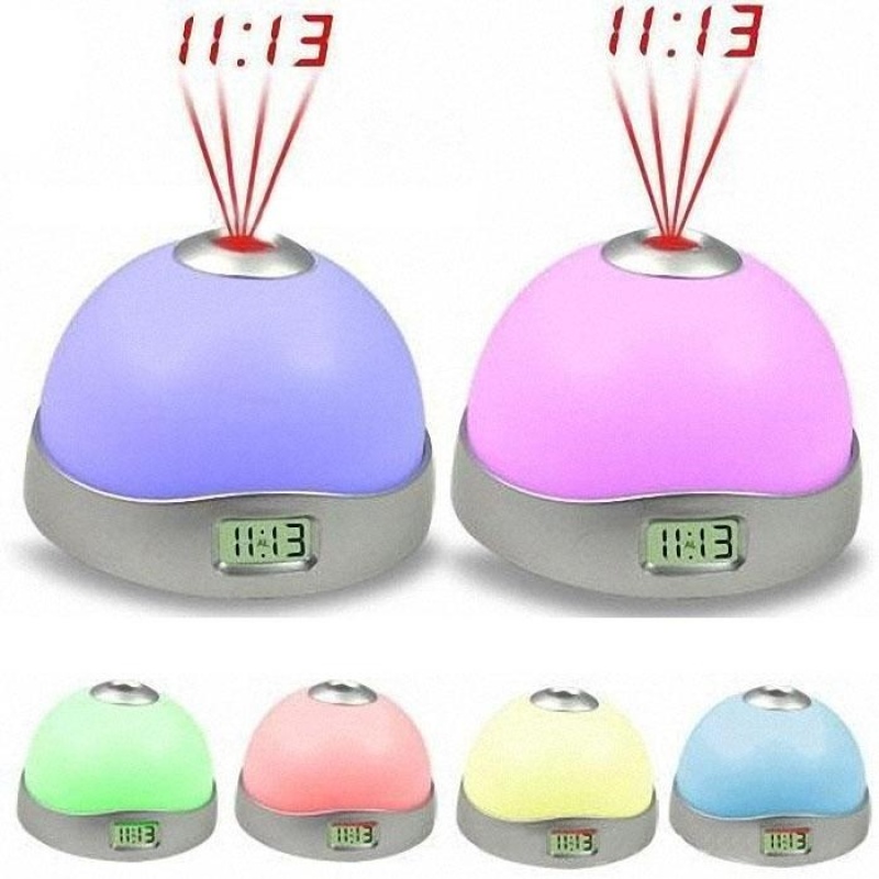 Bảng giá Mua 7 Colors LED Change Star Night Light Magic Projector Backlight Clock - intl
