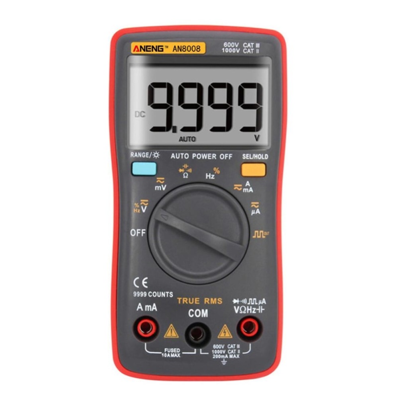 Bảng giá AN8008 True-RMS Digital Multimeter 9999 Counts Square Wave Voltage Ammeter - intl