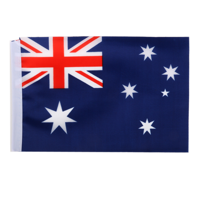 Australian Flag Australia National Flags Hand Waving Flag with
Poles 12Pcs - intl