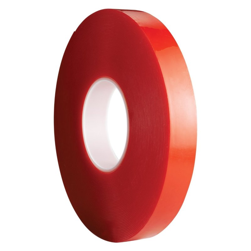 Băng keo 2 mặt trong suốt Acrylic Foam Tapes AFT 24mmx10m (Đỏ)