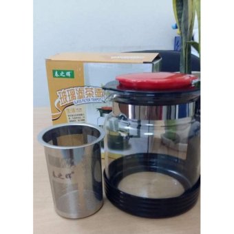 Bình pha trà Glass TeaPot 1.8L tặng nhiệt kế điện tử Features K-018  