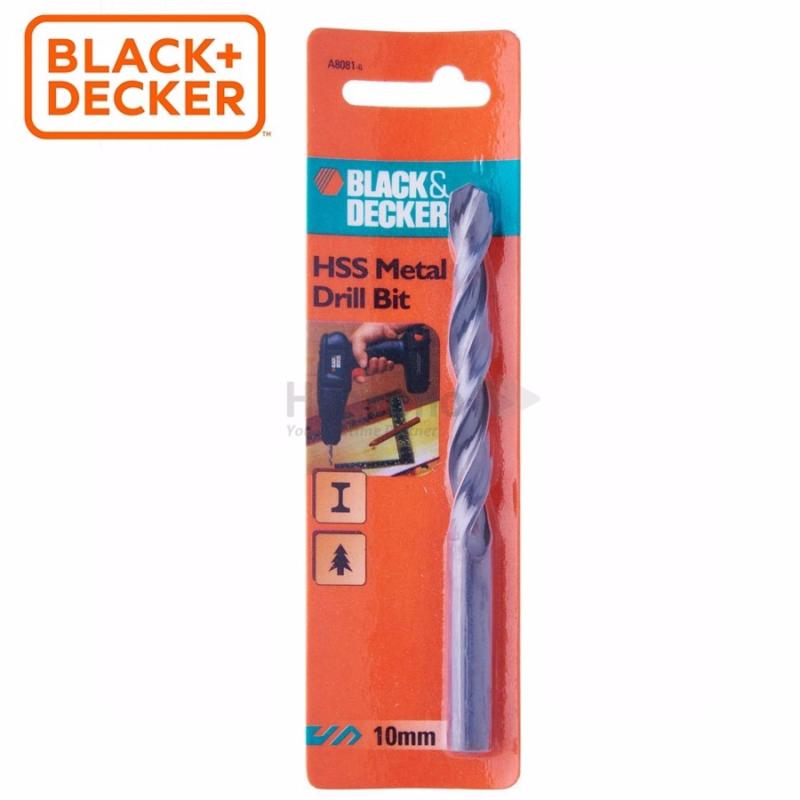 BLACK+DECKER - A8081-5 Bộ 5 Mũi khoan sắt HSS 10mm