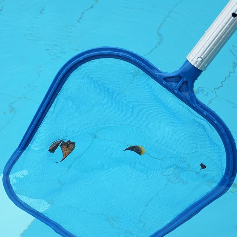 Blue Swimming Pool Spa Leaf Net Skimmer Rake Ultra Durable Mesh Poor Supply - intl