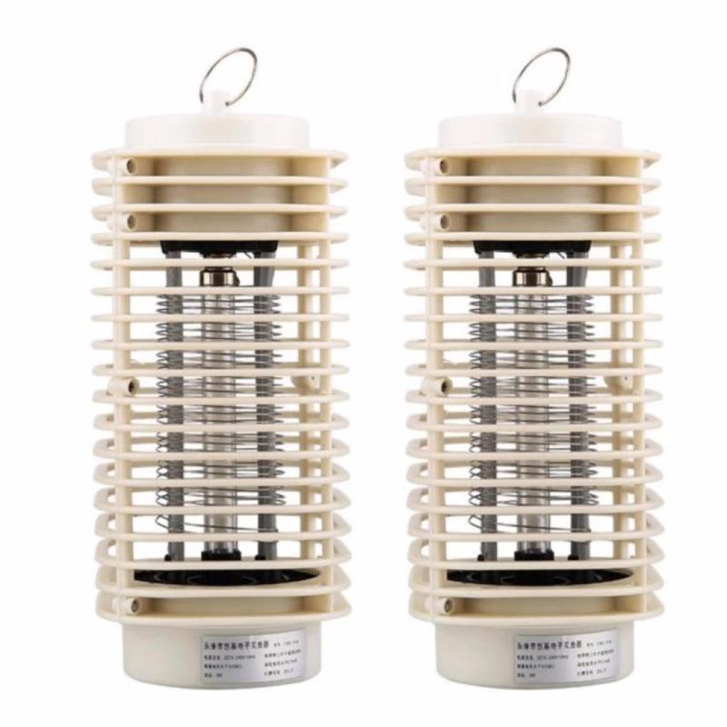 Bộ 2 đèn bắt muỗi và côn trùng hình tháp Tower 3D ( Trắng) RCB184