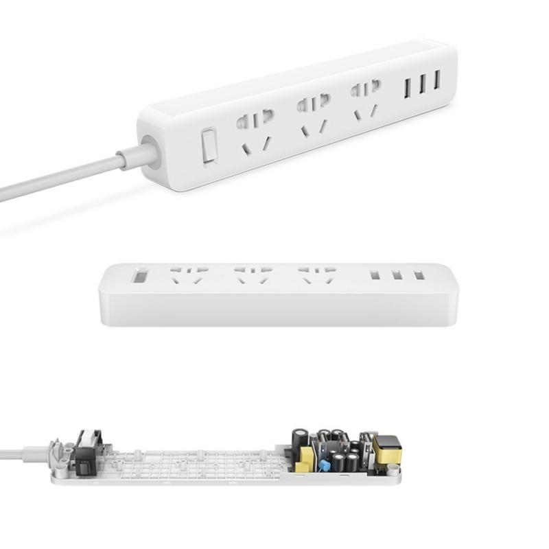 Bảng giá Mua Bộ 2 Ổ cắm điện đa năng tích hợp 3 cổng sạc USB Xiaomi Mi Power Strip(Trắng)