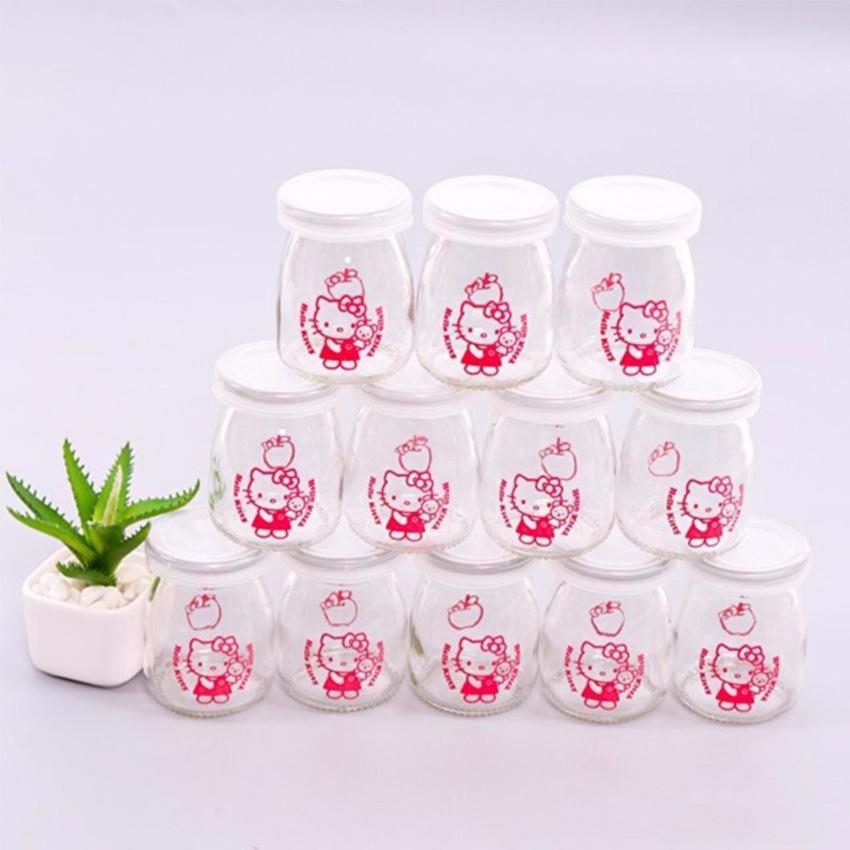 Hình ảnh Bộ 24 hũ thủy tinh làm sữa chua