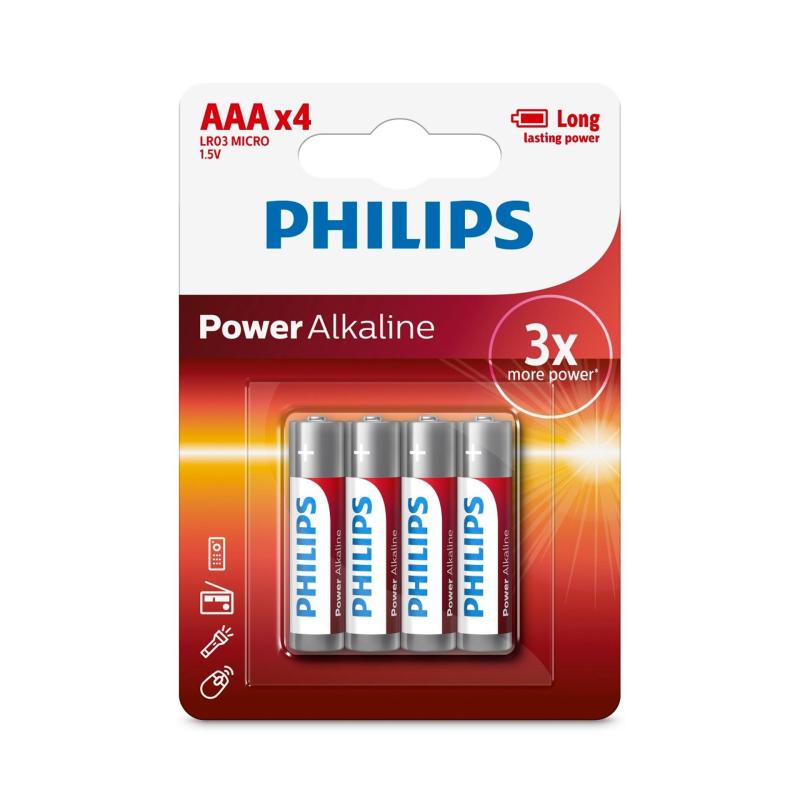 Bảng giá Mua Bộ 3 vỉ pin Phillips Alkaline AAA 1.5V 4 viên (Đỏ)