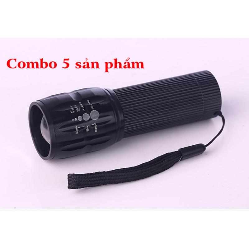 Bảng giá Mua Bộ 5 đèn pin du lịch chống nước X2000 dành cho nhóm phượt