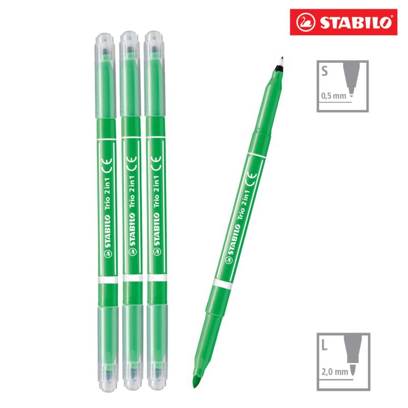 Mua Bộ 50 cây bút lông STABILO Trio 2 in 1 (màu đỏ)