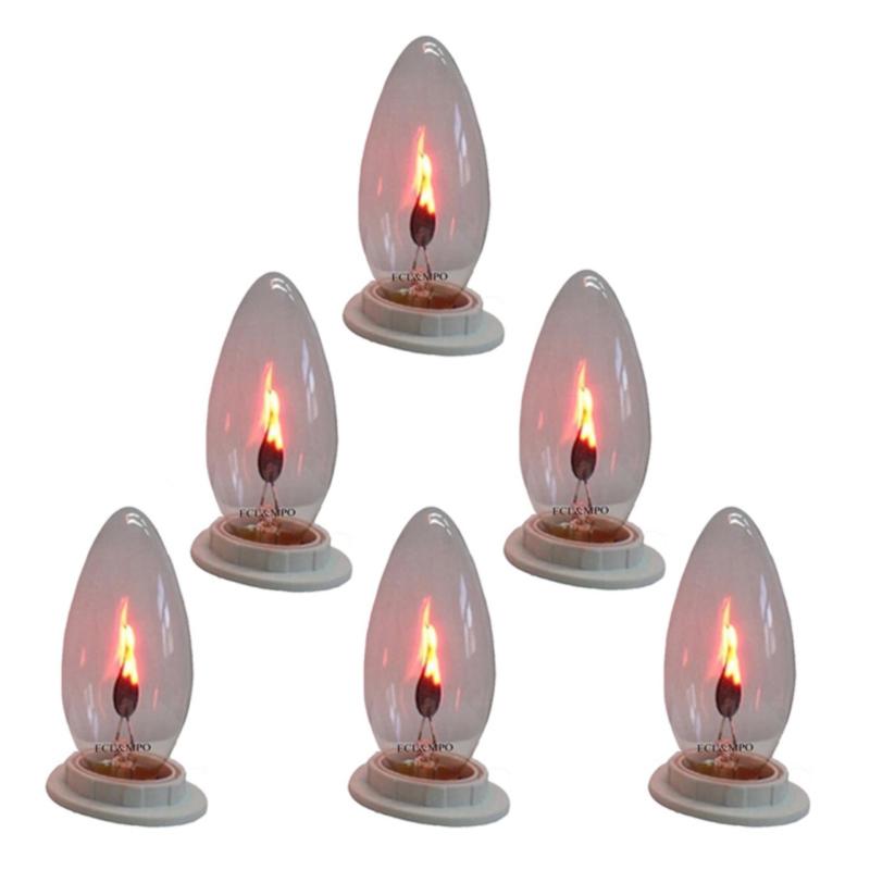 Bảng giá Bộ 6 bóng đèn lửa trang trí 3W - E12