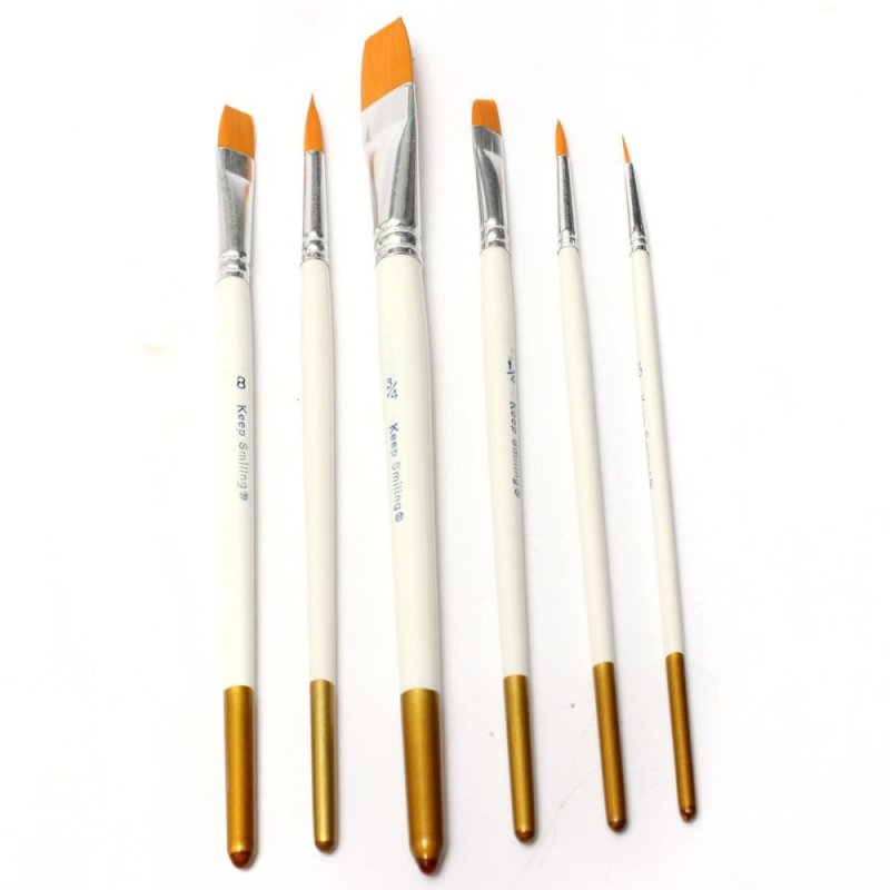 Mua Bộ 6 cọ vẽ tranh chuyên nghiệp Cọ vẽ màu dầu Acrylic nghệ thuật Mới - Quốc Tế