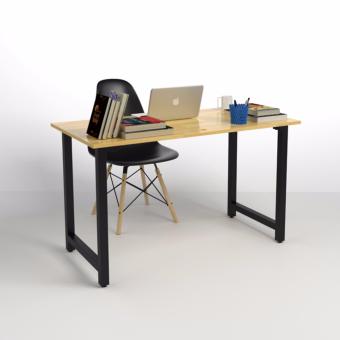 Bộ bàn Rec-T đen và ghế Eames chân gỗ đen - IBIE  