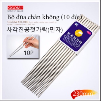 Bộ đũa ăn inox GGomi công nghệ chân không GG624 - Hàng nhập khẩu Hàn Quốc  