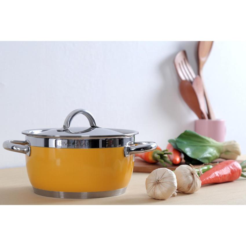 Hình ảnh Bộ nồi Fivestar 3 chiếc màu inox 430