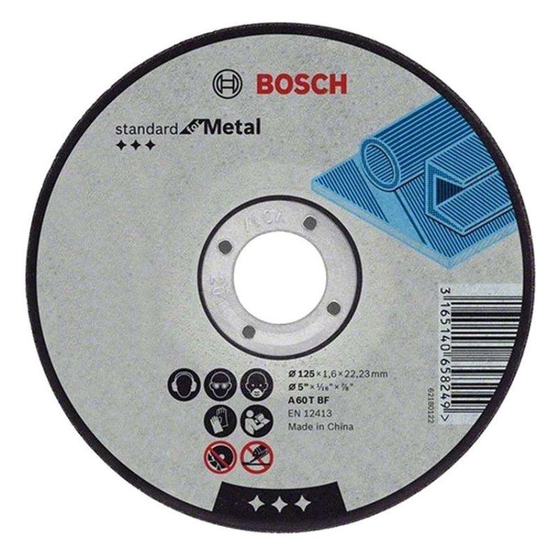 Bosch 2608600254 - Đá mài sắt 150x 6x22.2mm (Đen)