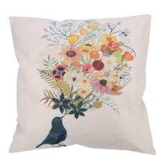 Giá Sốc Cartoon Bird Pattern Cotton Pillow Cover   welcomehome