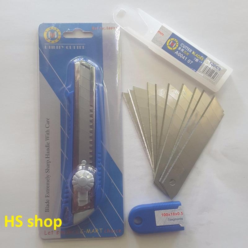 Mua Combo Dao dọc giấy C-MART mã A0001 và Hộp lưỡi dao C-MART mã A0041-07(10 Lưỡi) -NPP HS shop