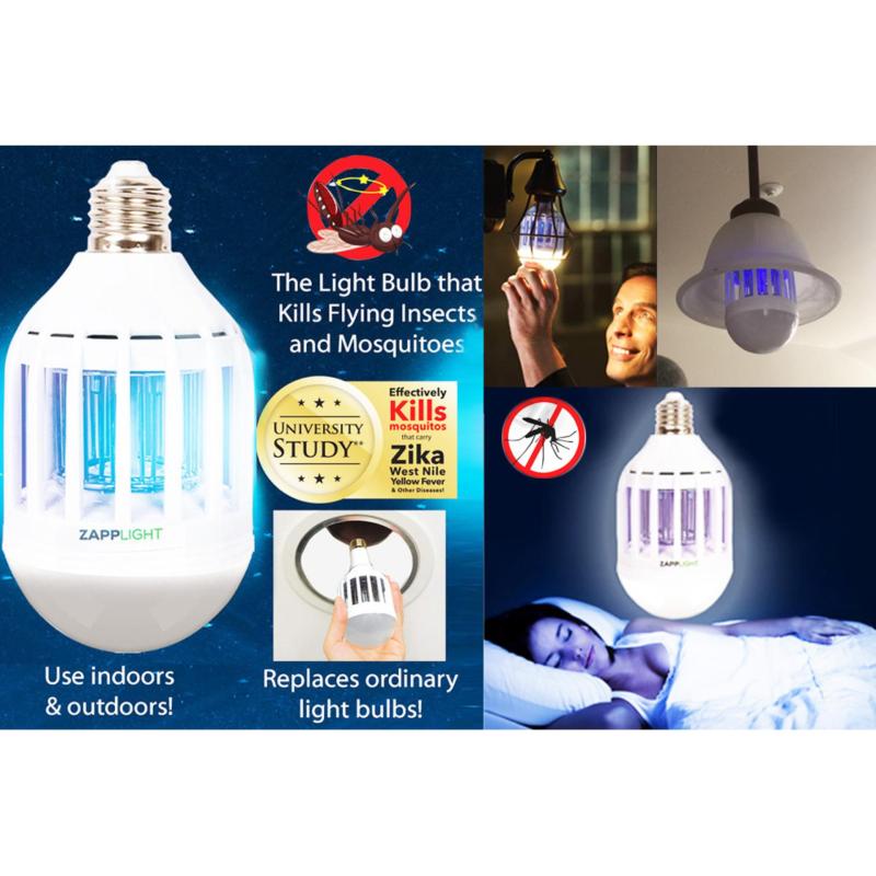 Bảng giá Đèn chiếu sáng diệt muỗi, côn trùng Zapp Light đui xoáy - Hàng nhập khẩu