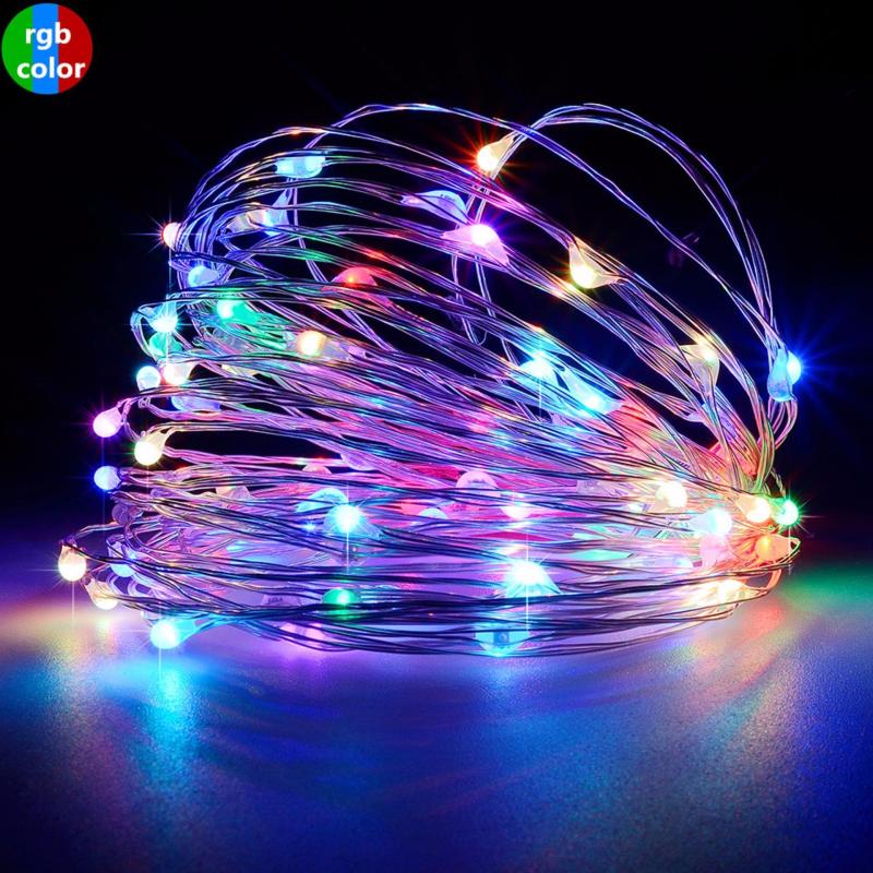 Bảng giá Mua Đèn led dây trang trí năng lượng mặt trời dài 10 mét ( nhiều màu )