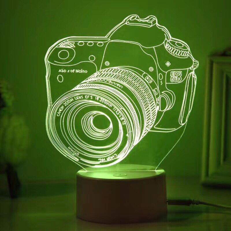 Bảng giá Đèn ngủ 3D 7 màu hình máy ảnh