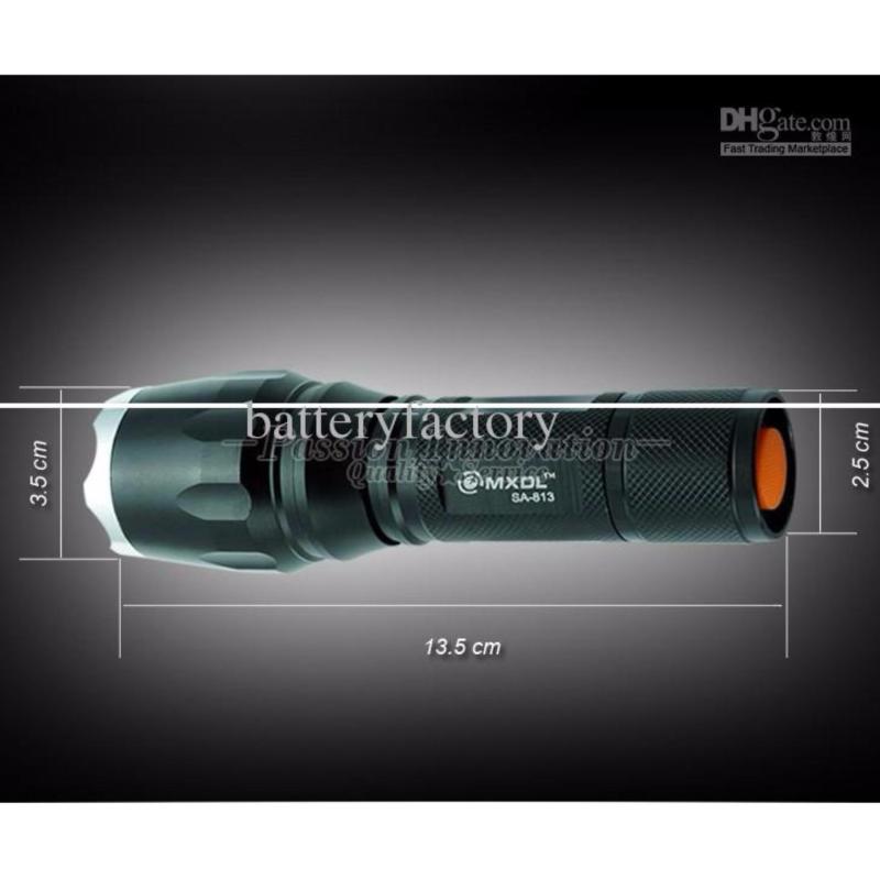Bảng giá Den pin roi dien - Đèn pin siêu sáng Quân sự MỸ ST6 - Tặng sạc + Pin + Hộp đựng đèn.