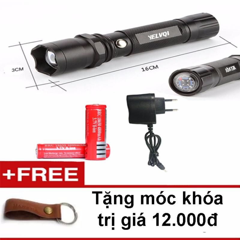 Bảng giá Đèn Pin Sạc Siêu Sáng Có La Bàn G68 (Đen) + Tăng Móc