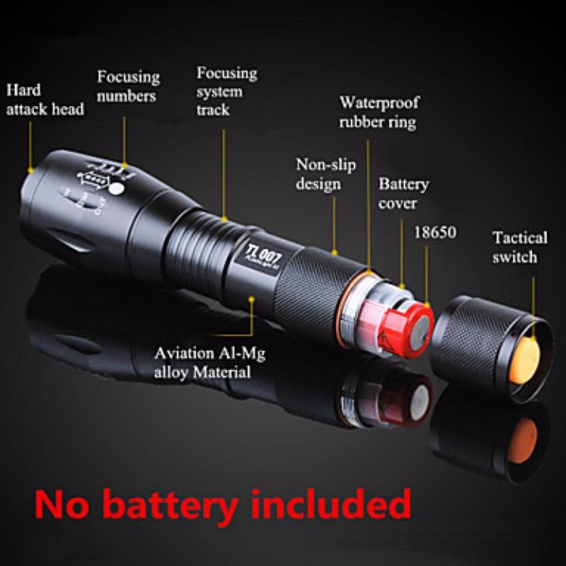 Bảng giá Den pin sieu sang chieu xa 1000m - Đèn pin siêu sáng Quân sự MỸ ST6 - Tặng sạc + Pin + Hộp đựng đèn.