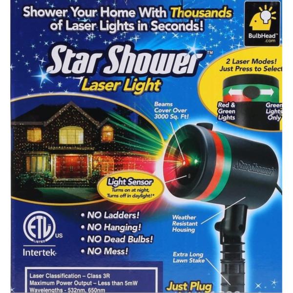 Đèn Trang Trí Laser Light Star Shower(Đen)