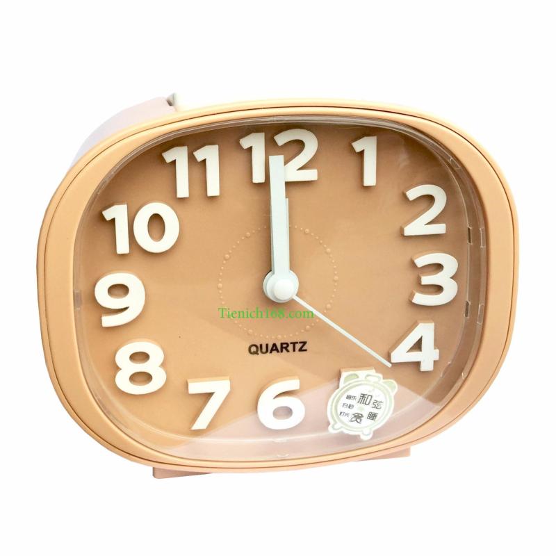 Nơi bán Đồng hồ báo thức để bàn cao cấp Standard Clock Mầu Cafe Sữa RCB340