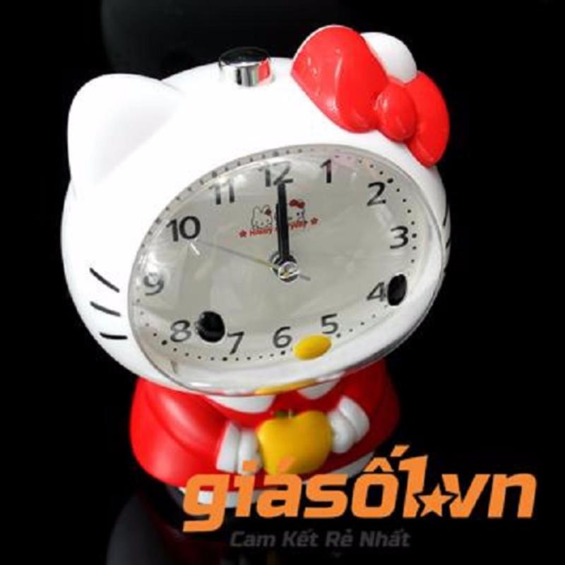 Nơi bán Đồng hồ báo thức để bàn Hello Kitty - SS19054( Trắng Đỏ)