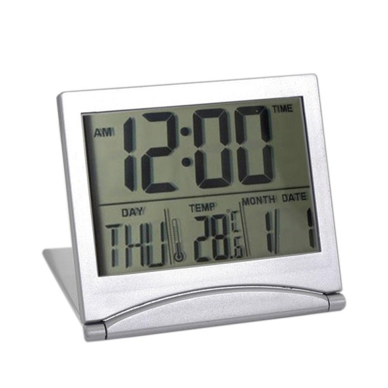 Nơi bán Đồng Hồ Báo Thức Kỹ Thuật Số LCD Để Bàn - Có Thể Báo Thời Tiết Và Nhiệt Độ Khi Du Lịch - Quốc Tế