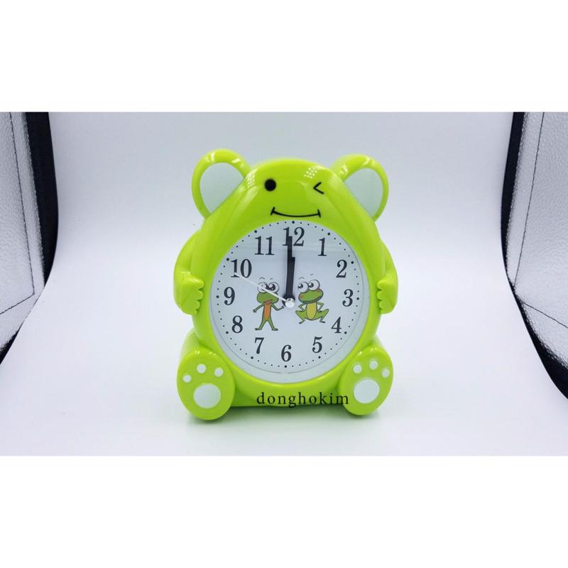 Nơi bán Đồng hồ báo thức mặt ếch dễ thương, đồng hồ báo thức chất lượng màu xanh lá