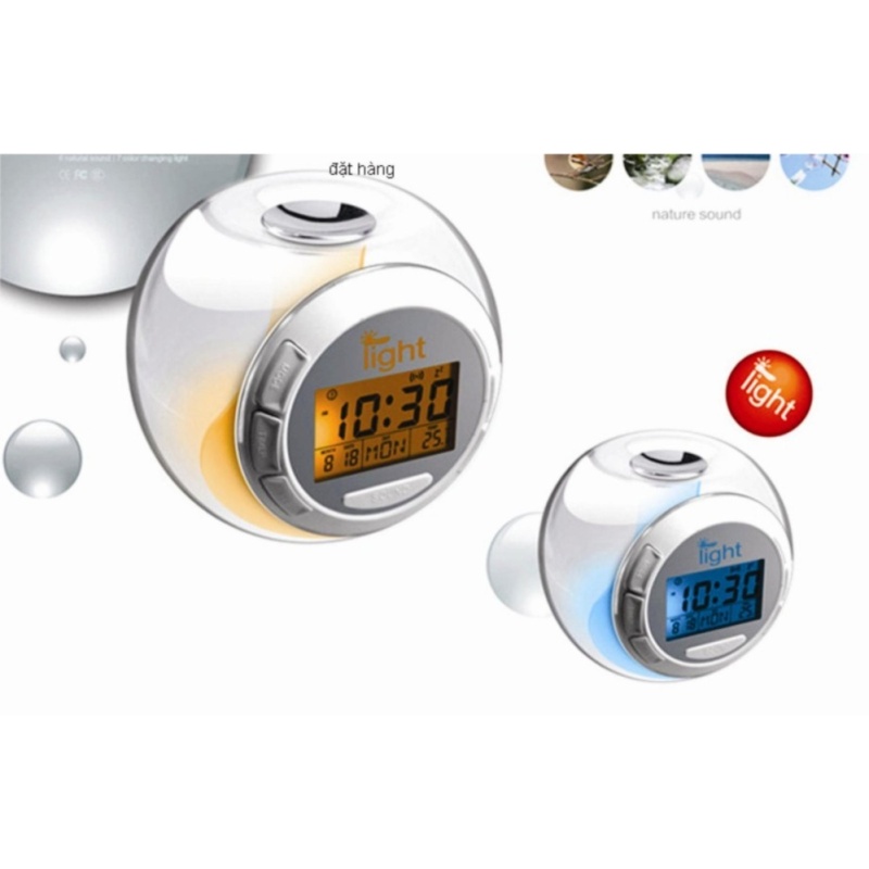 Nơi bán Đồng hồ để bàn báo thức LCD 7 màu LED DHTR01