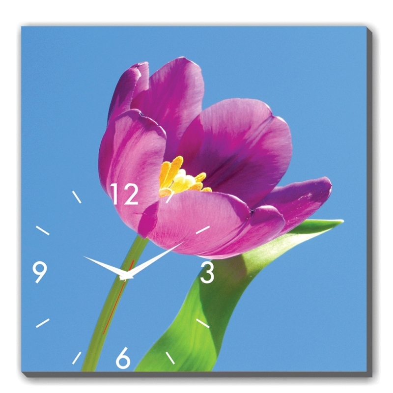 Nơi bán Đồng hồ tranh hoa tulip tím Dyvina 1T3030-14