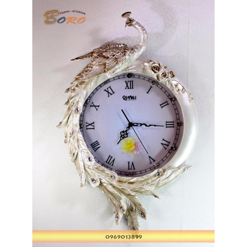 Nơi bán Đồng hồ treo tường nghệ thuật Chim công BRDH07P