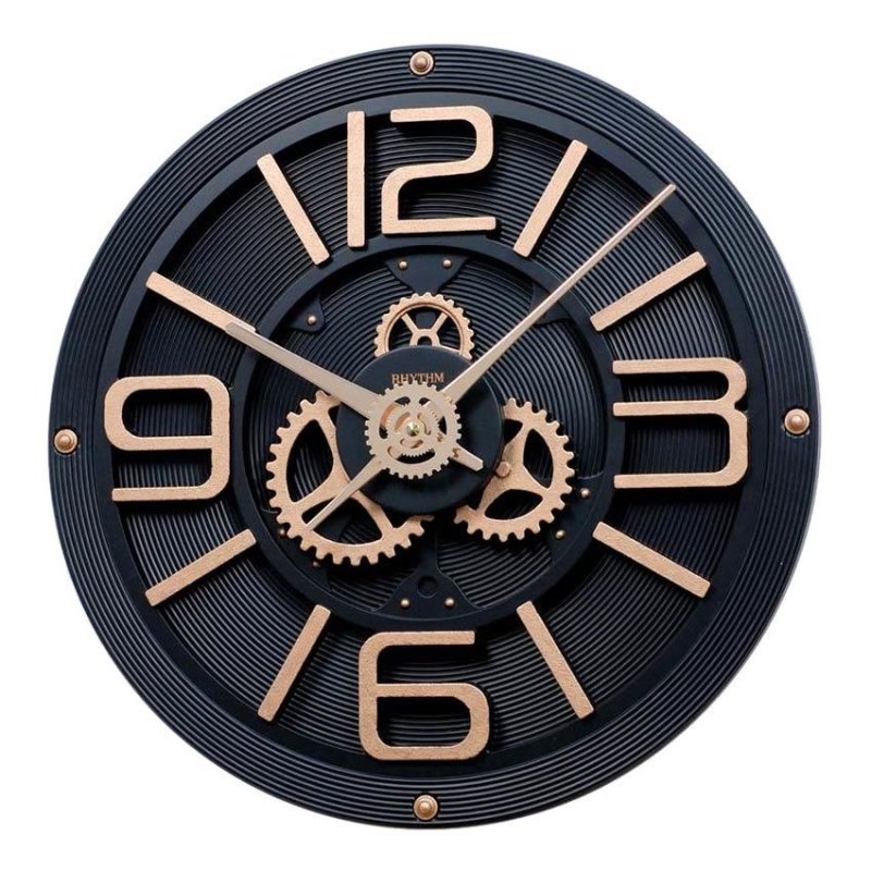Nơi bán Đồng hồ treo tường Rhythm CMG769NR02 Gear Clocks (Đen)
