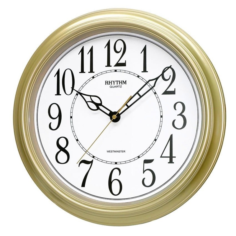 Nơi bán Đồng hồ treo tường Rhythm CMH726NR18 Value Added Wall Clocks (Vàng)