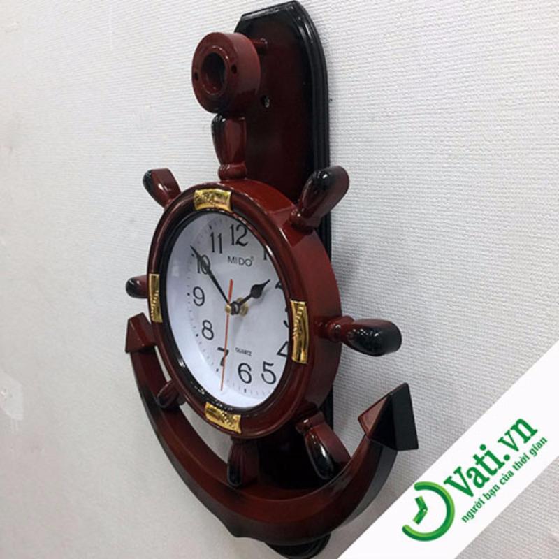 Nơi bán Đồng hồ treo tường Vati hình mỏ neo mặt trời f5 (Đỏ-nâu)- hoạt động
bền bĩ và chính xác