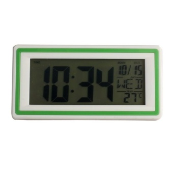 Fashion Creative Smart Clock LED Snooze AlarmCalendarTemperature(Green) - intl