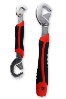 hardware tool Open type multipurpose spanner wrench vigorously Snap ′N Grip Universal Wrenches 2-piece Set (Black/Red) – intl