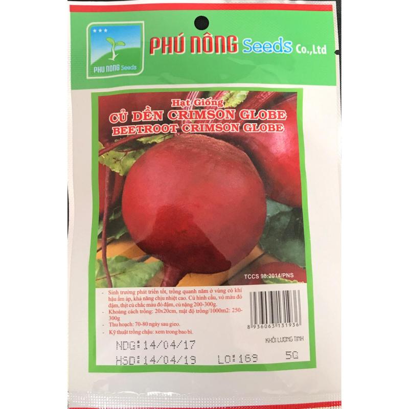 Hạt giống Củ dền Crimson Globe - 5g
