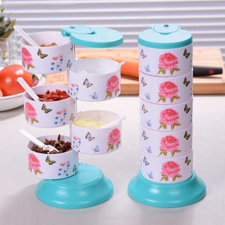 Hình ảnh Kệ gia vị cao cấp 5 tầng RENAI làm đẹp căn bếp của bạn