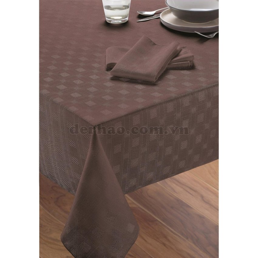 Hình ảnh Khăn trải bàn Dulem 178x230 cm (Chocolate)