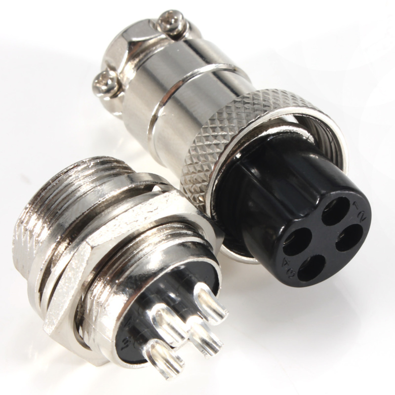 Bảng giá M16 16mm Screw Type Electrical Aviation Plug Socket Connector (4 Pin) (Intl)