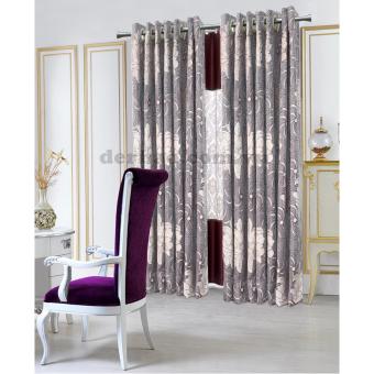 Màn cửa đơn khoen Miss Curtain 135x160cm (521-Violet)  