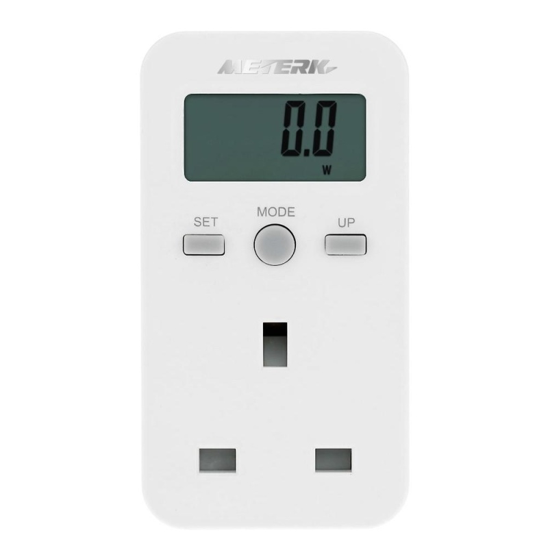 Bảng giá Mua Meterk UK Plug Plug-in Digital LCD Energy Monitor Power Meter Electricity Electric Usage Monitoring Socket - intl