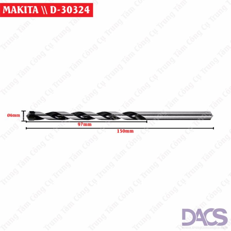 Mũi khoan đa năng cao cấp 6mm Makita D-30324 (Dài).
