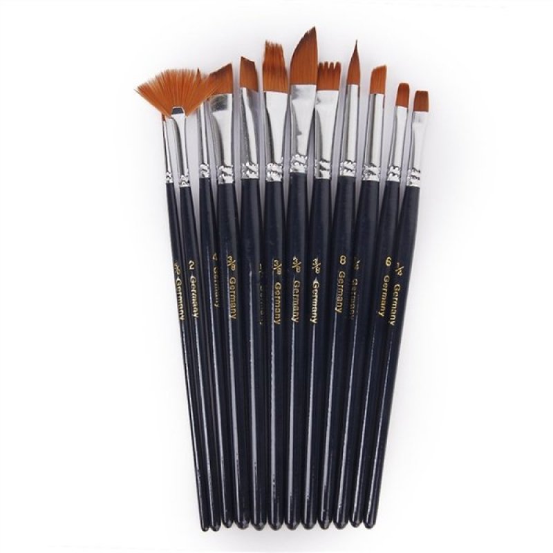 Mua Nylon Hair Paint Brush Set Artist Watercolor Acrylic Oil Painting
Supplies 12-Piece Set - Intl