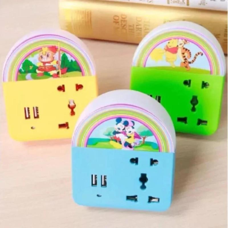Bảng giá Ổ 3 chạc kèm đèn led tiện ích ( màu xanh lá )