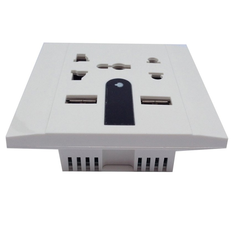 Bảng giá Mua Ổ cắm điện âm tường có cổng USB SCAVI BG10 (Trắng)